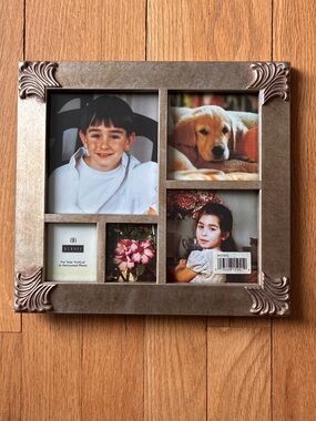 NWT BURNES® New Vintage Antique Gold Painted wood frame, in original box